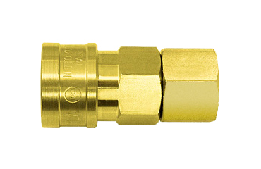 日東工器 真鍮製 ハイカプラ ソケット (おねじ取付用)(SF型)(シール材質/FKMふっ素ゴム)